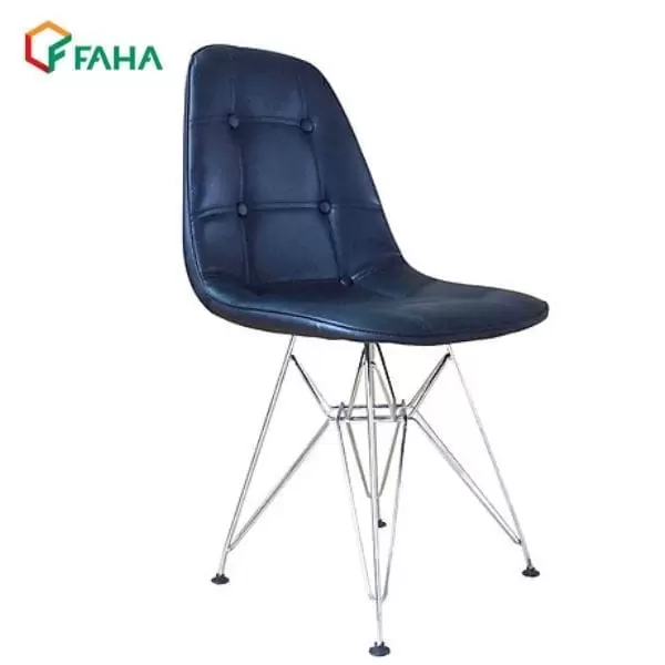 ghế cafe eames da cúc chân mạ