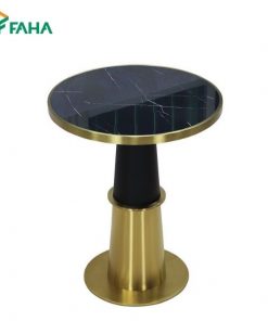 Bàn Cafe - Bàn tròn chân tháp mặt gỗ MDF phủ composite hoặc mặt đá caramic FH97