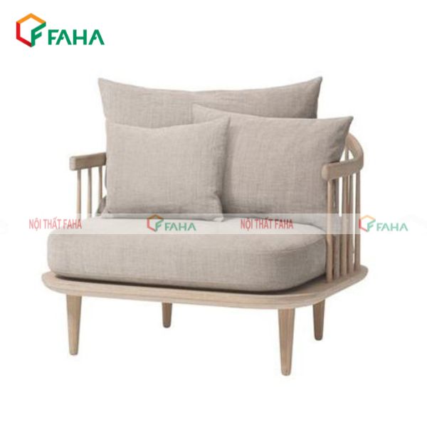 ghế sofa đơn chân gỗ