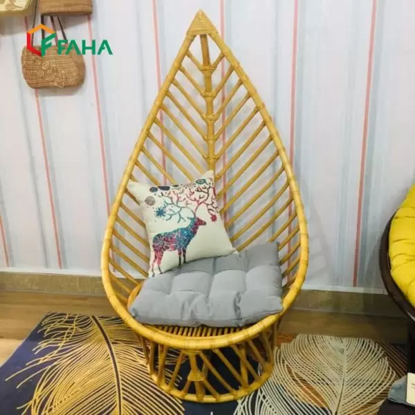 ghế sofa mây tre đan hình lá