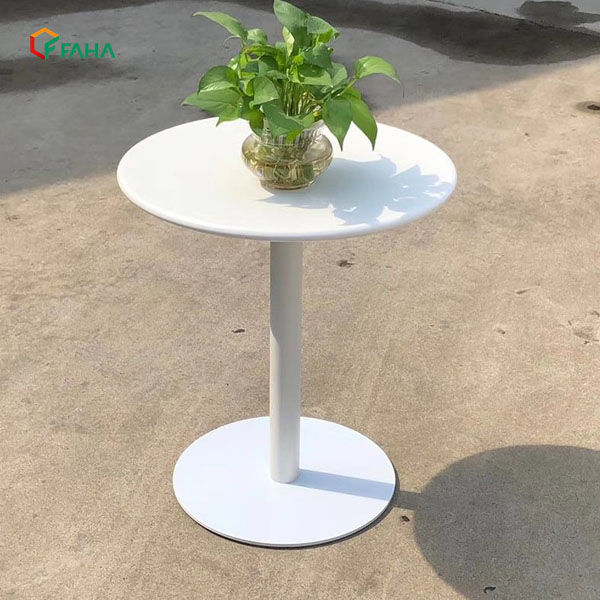 Bàn Cafe Mặt Tròn Sắt Sơn Tĩnh Điện FH452