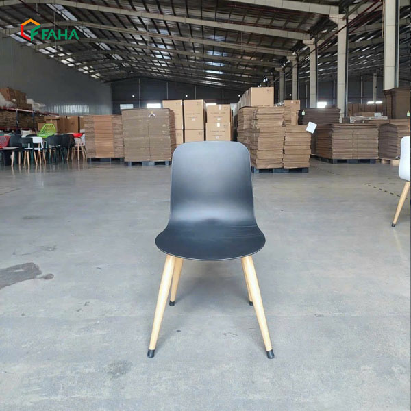 Ghế Nhựa Chân Sắt Sơn Tĩnh Điện Giả Vân Gỗ FH436