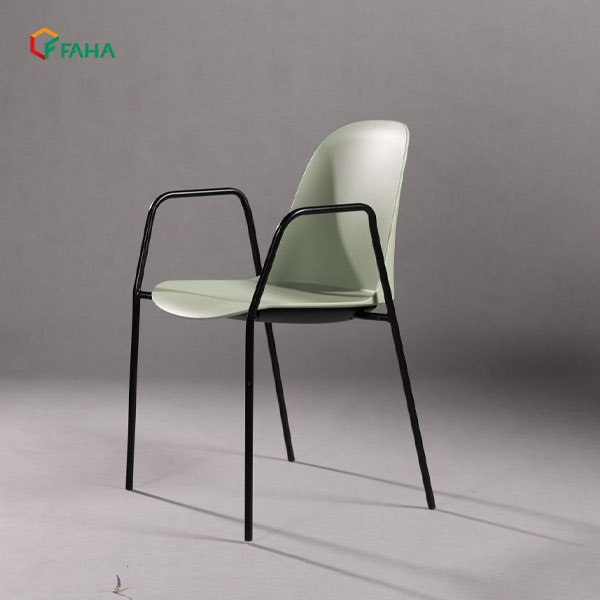 Ghế Nhựa Đúc Chân Sắt Uốn Cong FH442