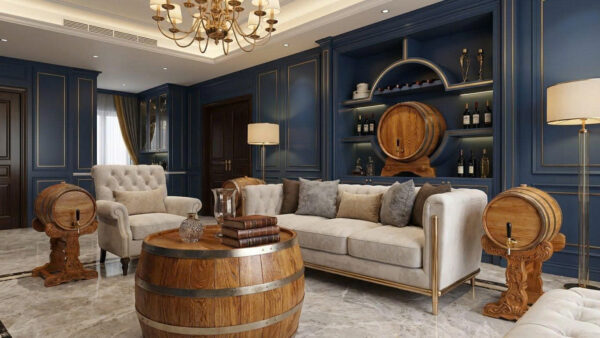 5+ Ý tưởng Thiết kế nội thất phòng khách phong cách Châu Âu độc đáo với Thùng rượu gỗ sồi z7423350223543 688e368c72f17c1a8dec89f24823986b